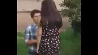 horny teen hindu couple having outdoor sex