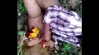 Indian horny couple cought while having sex in Jungle
