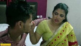 Indian Telugu hot boyfriend fucking sexy girlfriend at her bedroom