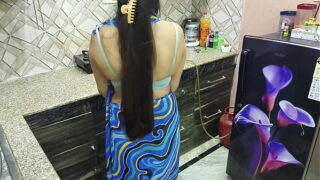 Indian Telugu House Wife With Hubby Fuck Hairy Pussy In Kitchen