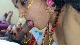 Indian Telugu married aunty and nephew fucked with blowjob