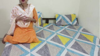 Indian Telugu Sister fucking by horny brother with clear dirty talk