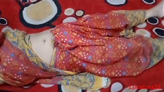 Red Saree Indian Bhabhi Sex With Boy friend