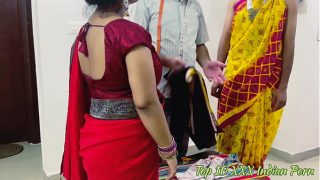 Telugu Group Sex Tailor Fuck With Two Hot Young Ladies